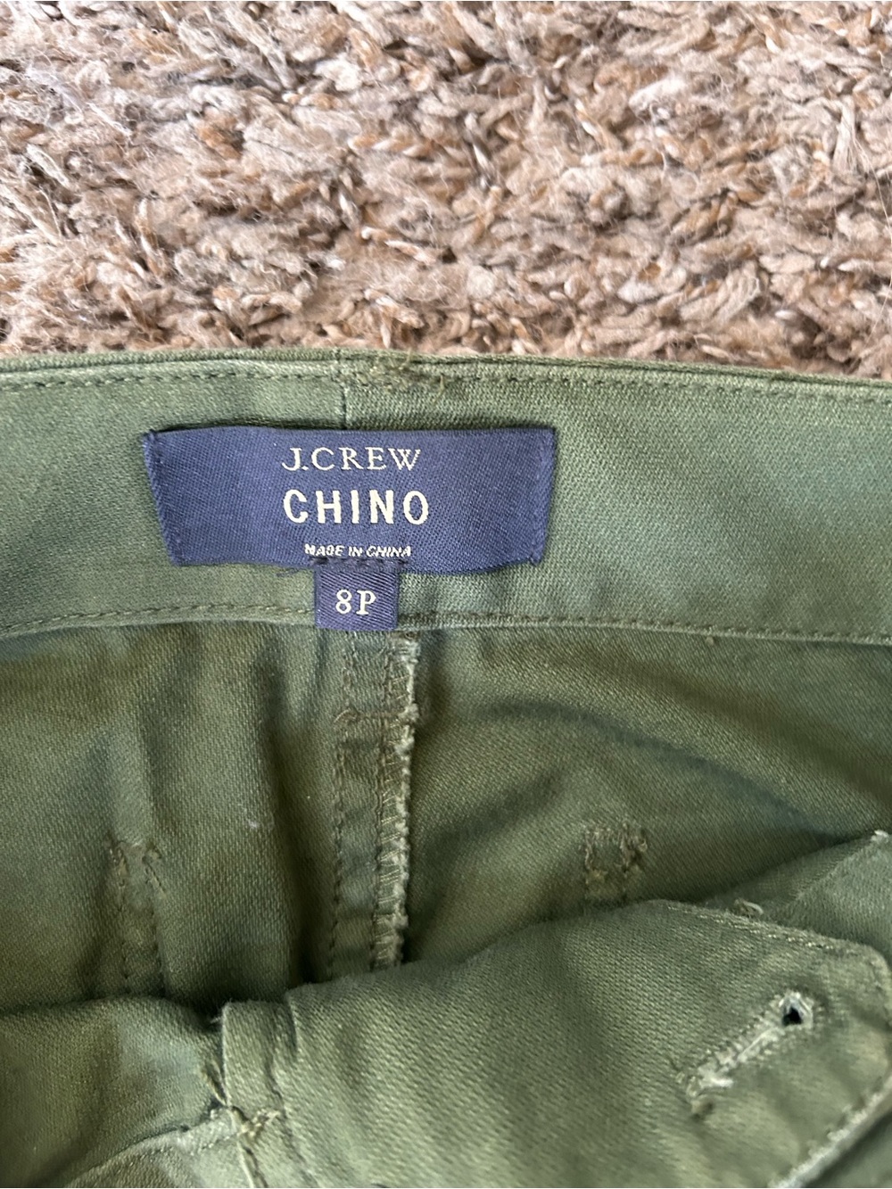J. Crew Cotton Floral Embroidered Patchwork Boyfriend Chino Pants Women’s 8P - Picture 3 of 6
